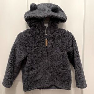 Carter’s Teddy bear Fleece zip up jacket 24 months